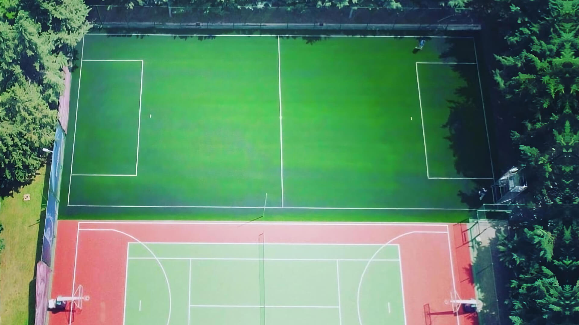 Iconic tennis courts built for professional play